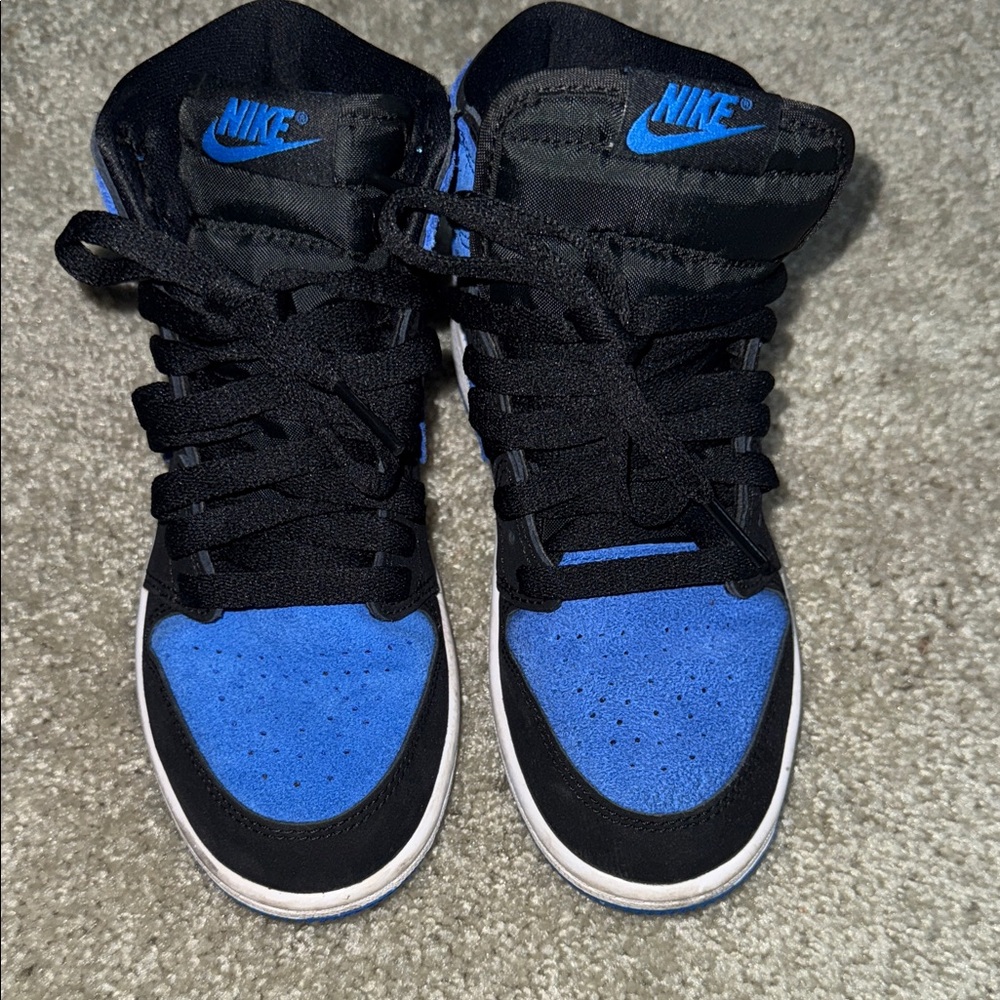 Youth Jordan Kids Shoes - Black and Blue